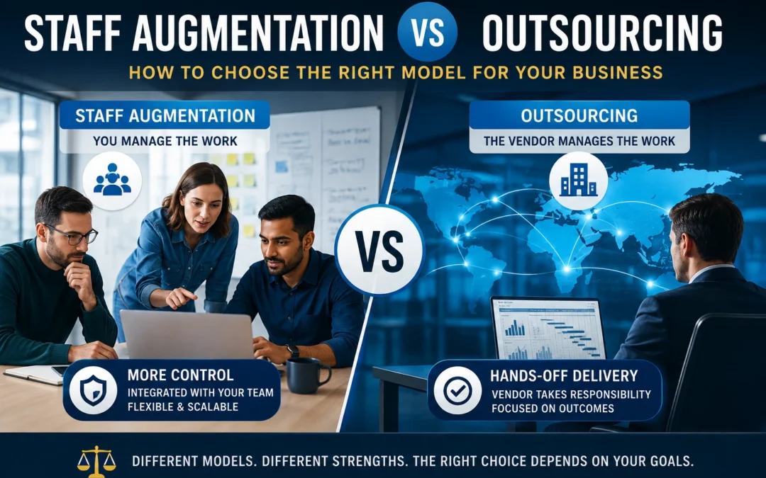 Staff Augmentation vs Outsourcing: How to Choose Right