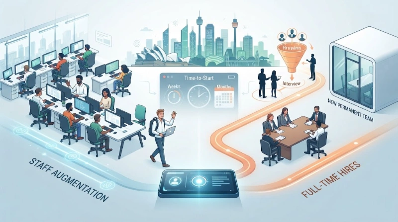 Staff Augmentation vs Hiring Full-Time Developers 2026